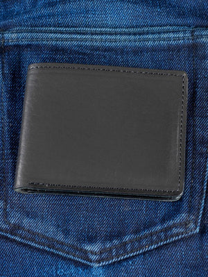 Ashland Leather Johnny the Fox Black Dublin Wallet