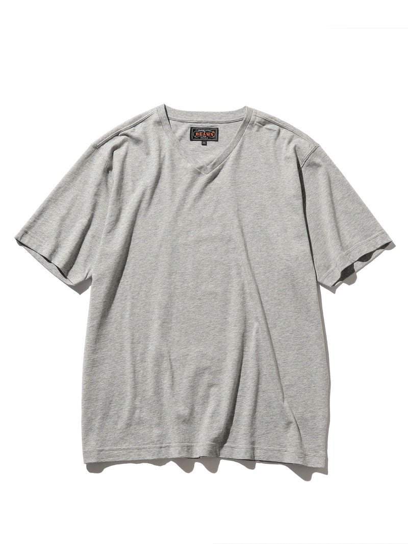 Beams Plus Gray V Neck T-Shirt