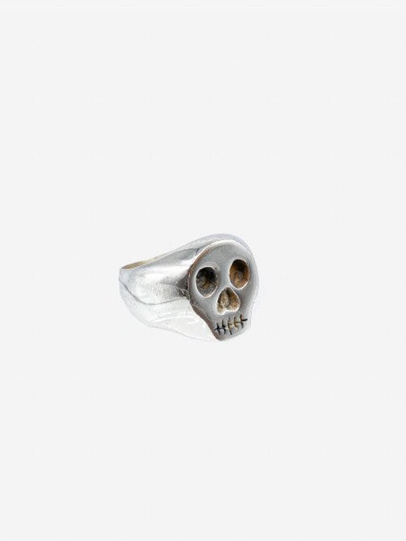 Obbi Good Label Silver Skull Ring