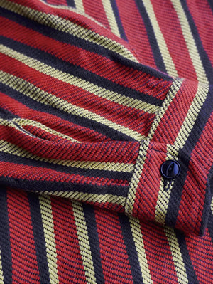 Samurai Jeans Red Drunk Stripe Flannel Shirt
