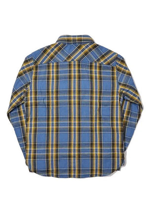 UES 502352 Heavy Flannel Shirt Blue