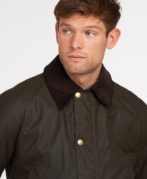 Barbour Ashby Wax Jacket in Olive