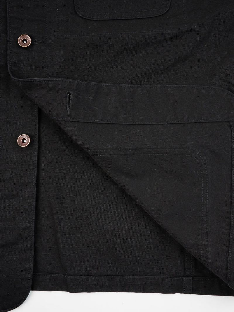 Iron Heart Denim Black IHJ-148-BRN 10oz Kurashikizome® Organic Cotton Duck Chore Jacket (Copy)