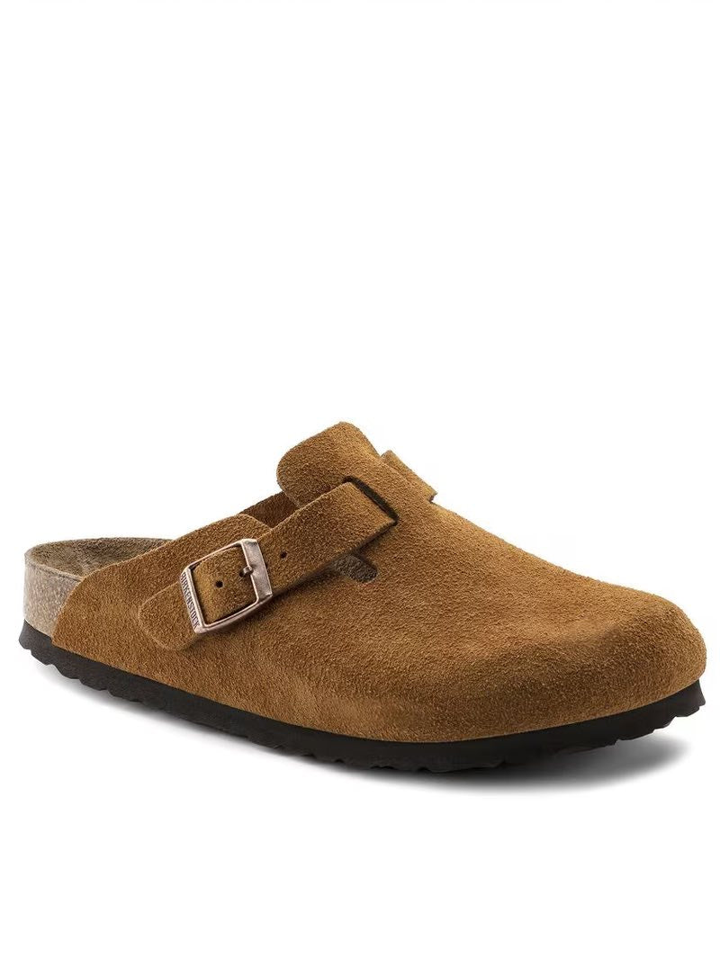 Birkenstock Boston 1009542 Mink Suede Leather SFB