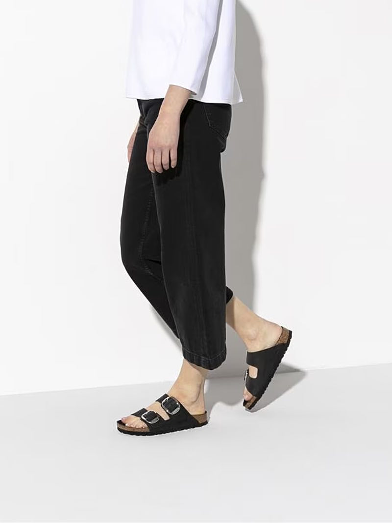 Birkenstock Arizona 1011074 Big Buckle Black Oiled Leather