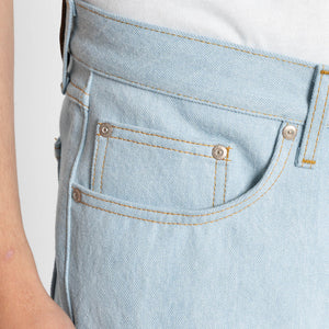 Naked & Famous Strong Guy Secret Agent Bleach Blue Jeans