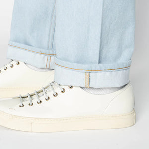 Naked & Famous Strong Guy Secret Agent Bleach Blue Jeans