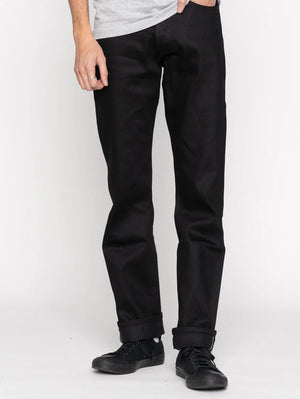 Naked & Famous True Guy Deep Black Cobra Stretch Selvedge