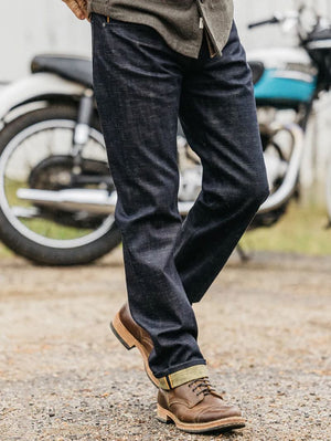 Kato by Hiroshi Kato The Hammer Straight Etched Green Tea Raw 13oz Selvedge
