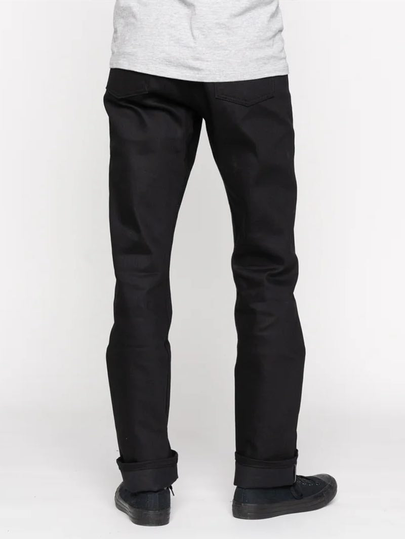 Naked & Famous True Guy Deep Black Cobra Stretch Selvedge