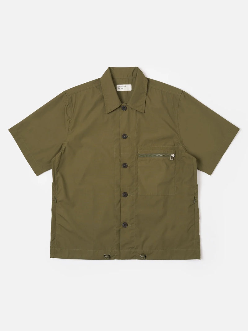 Universal Works Olive Recycled Polytech Z Tech Overshirt
