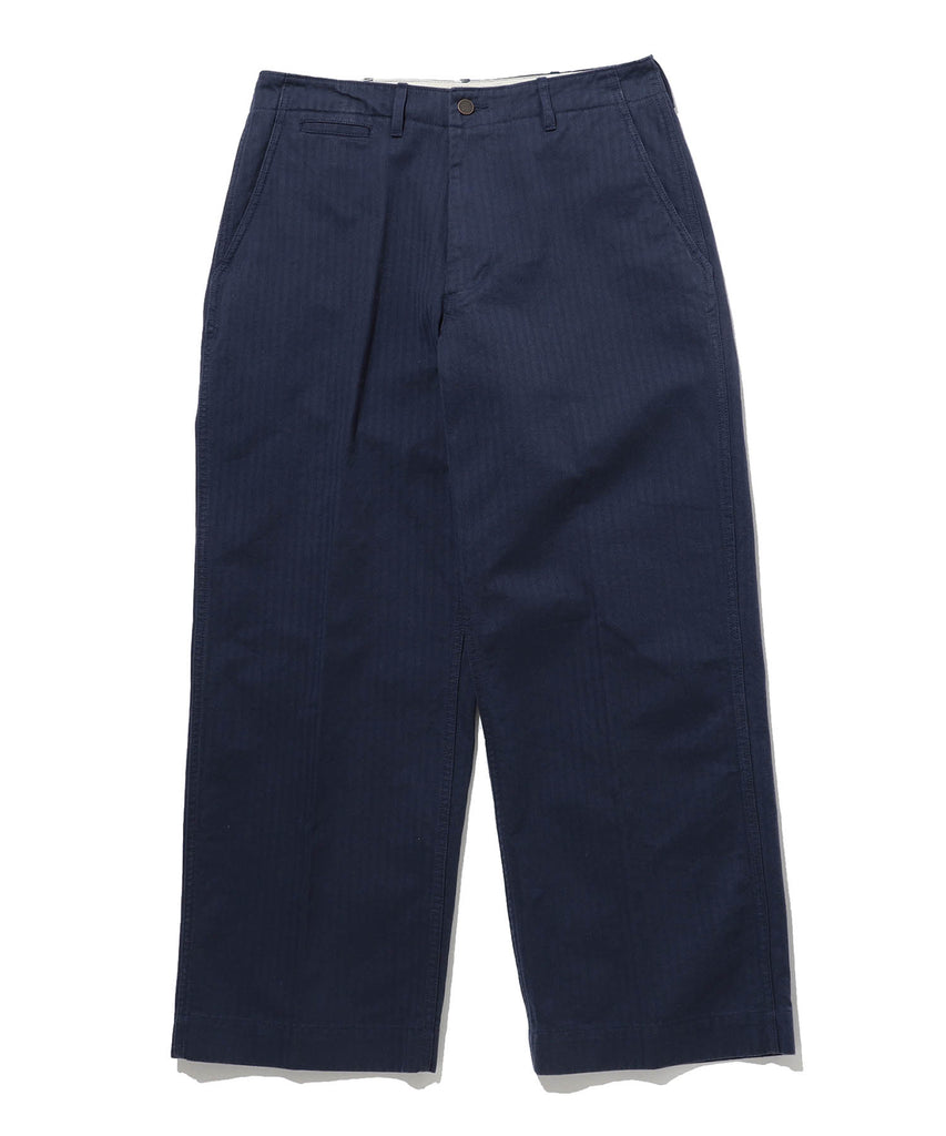 Beams Plus 1 Pleat Navy Pants - Mildblend Supply Co