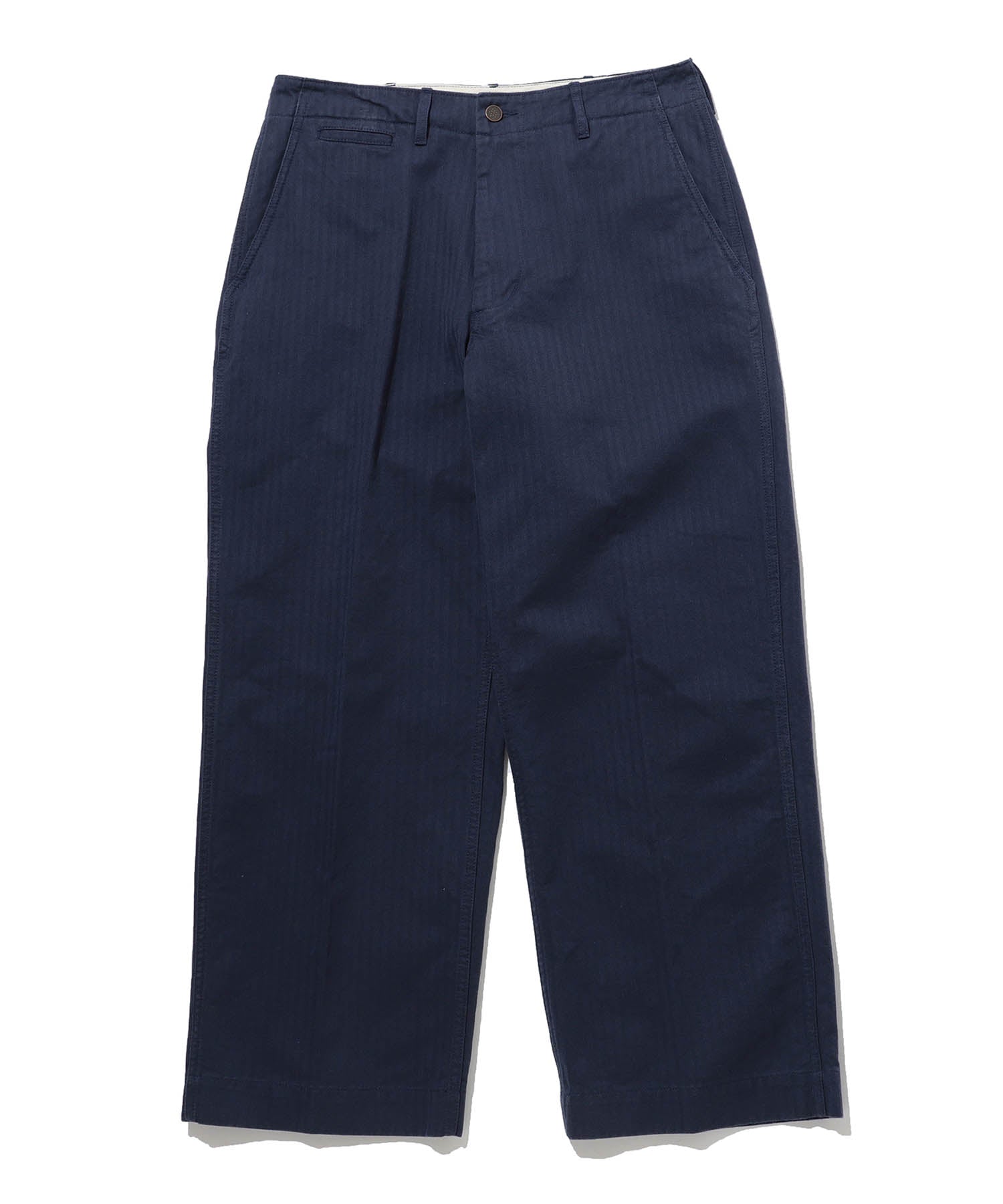 Beams Plus 1 Pleat Navy Pants