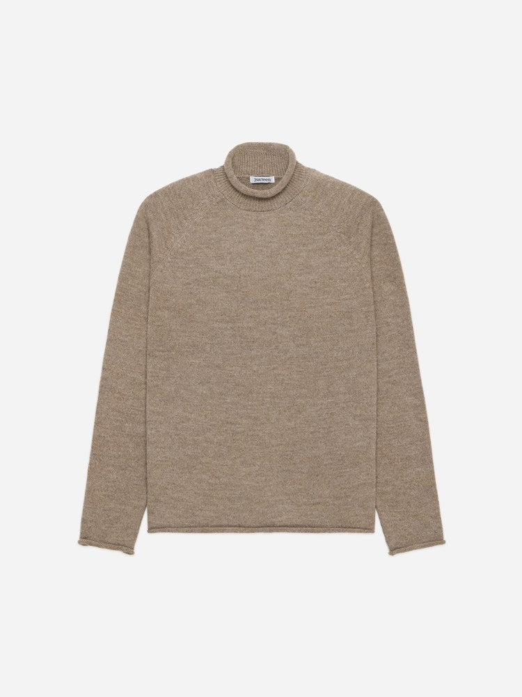 3sixteen Sandstone Baby Alpaca Roll Neck Sweater