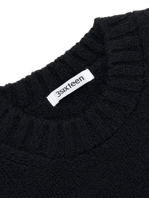 3sixteen Alpaca Crewneck Sweater Black