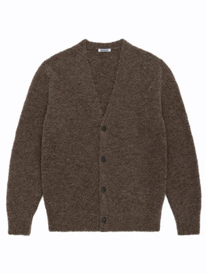 3sixteen V Neck Cardigan Alpaca Boucle Earth