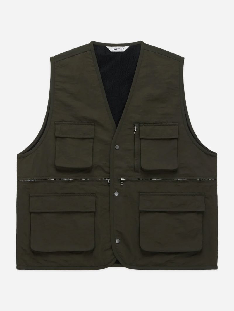 3sixteen Field Vest Olive Wrinkle Nylon
