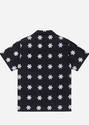 3sixteen Leisure Shirt Black Embroidered Tencel