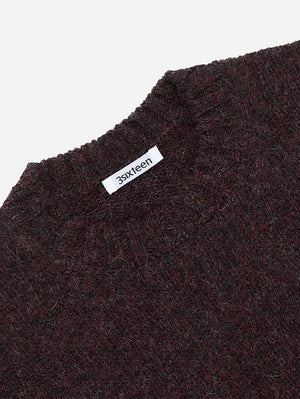 3sixteen Alpaca Crewneck Sweater Bordeaux