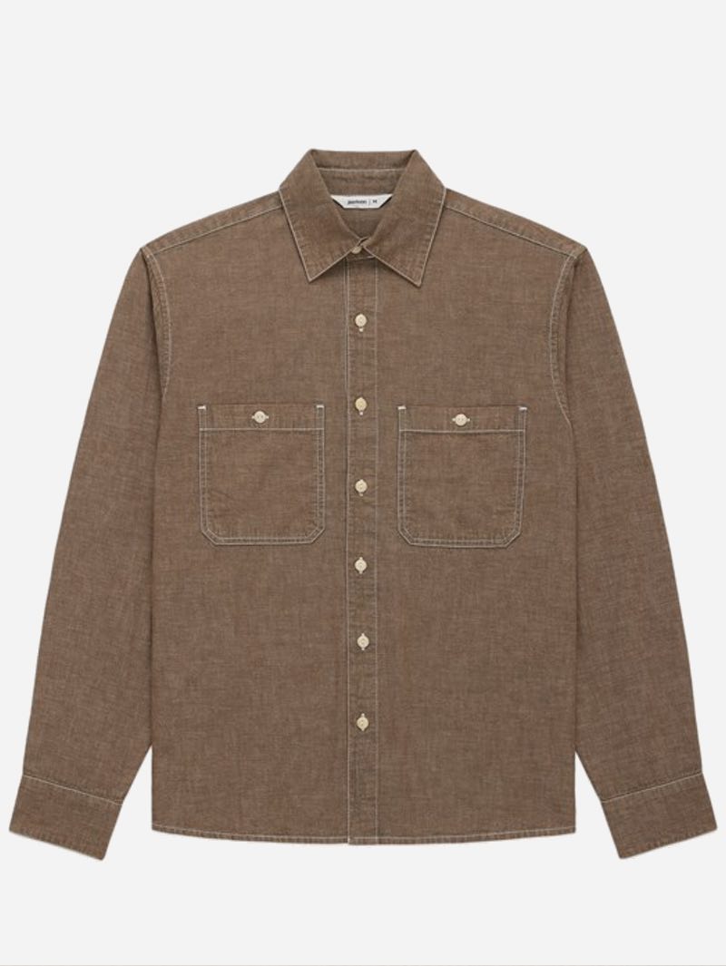 3sixteen Brown Chambray Shirt