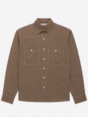 3sixteen Brown Chambray Shirt