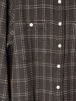3sixteen Espresso Twill Utility Flannel Shirt