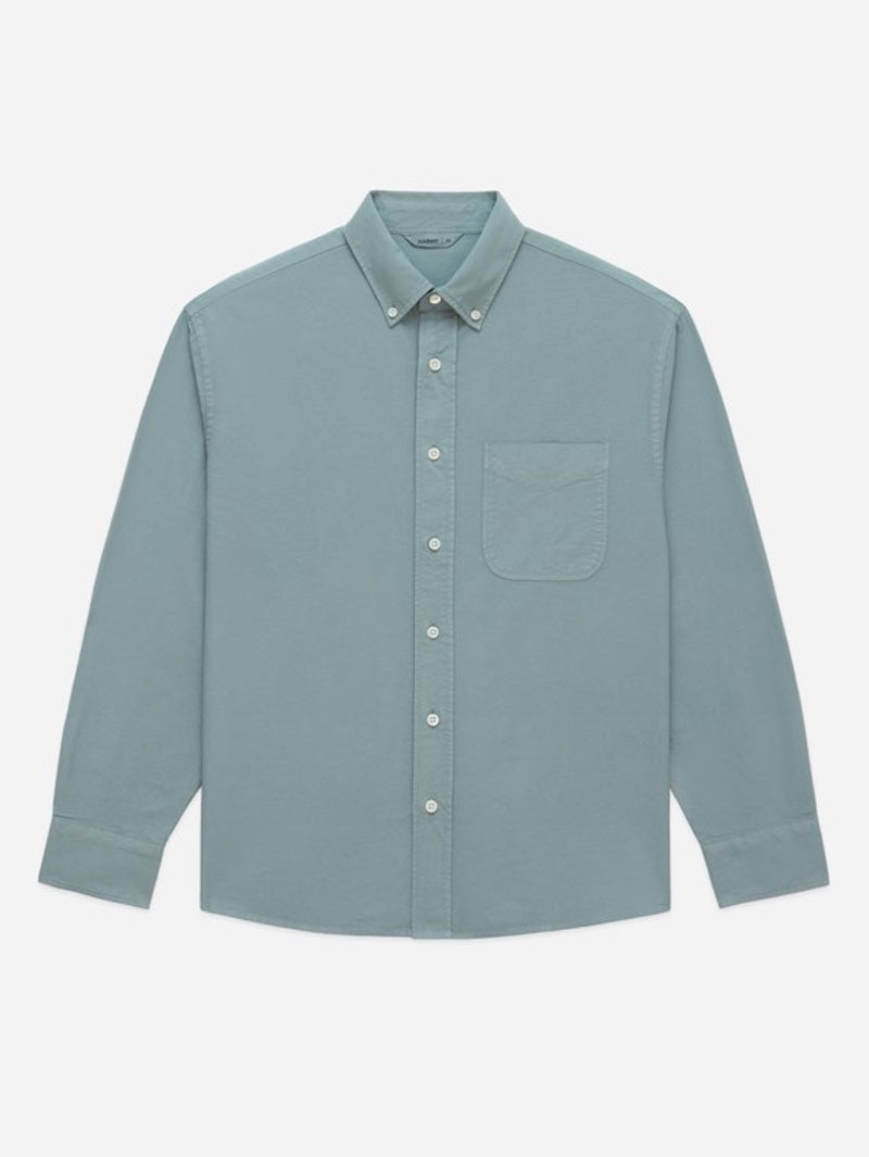 3sixteen Eucalyptus Big Oxford Garment Dyed Shirt