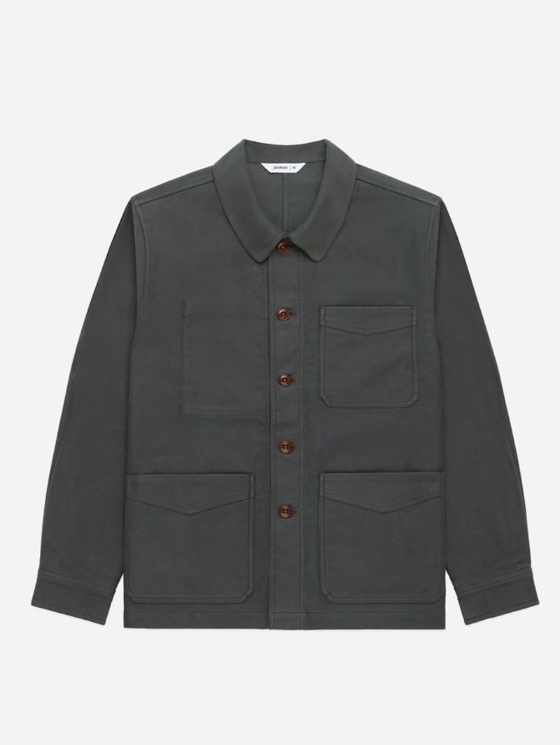 3sixteen Grey Moleskin French Work Jacket