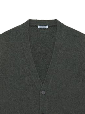 3sixteen Olive Boucle Classic Cardigan