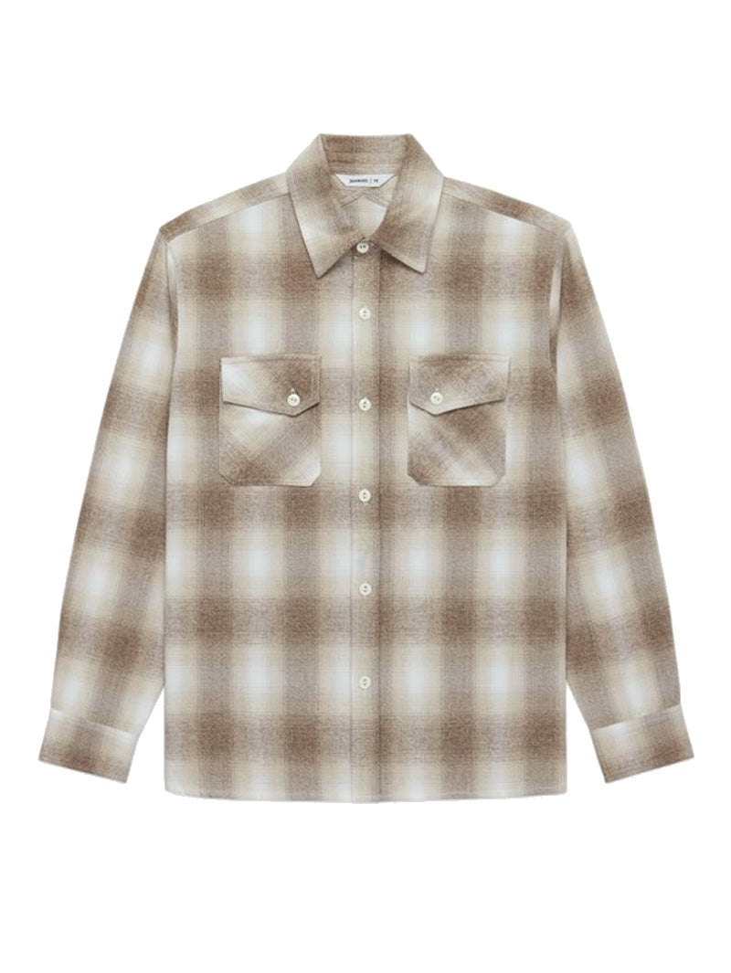 3sixteen Sand Ombre Crosscut Flannel Shirt