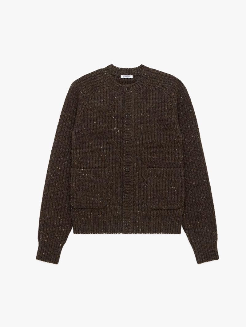 3sixteen Umber Tweed Fisherman Cardigan