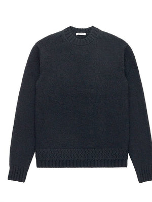 3sixteen Alpaca Crewneck Sweater Black