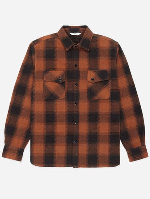 3sixteen Crosscut Flannel Rust Twill Shirt