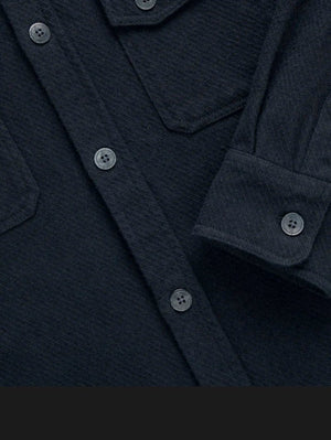 3sixteen Crosscut Flannel Black Twill Shirt