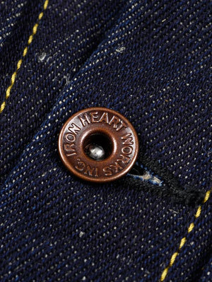 Iron Heart Denim IHJ-163-IND 14oz Cotton/Linen Denim Type II Jacket Indigo
