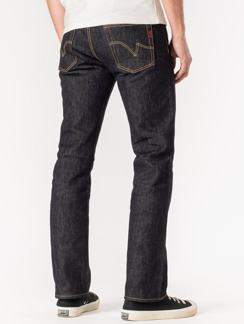 Iron Heart IH-666S-21  21oz Selvedge Denim Slim Straight Cut Jeans - Indigo