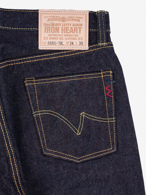 Iron heart IH-888S-19L 19oz Left Hand Twill Selvedge Denim Medium/High Rise Tapered Cut Jeans