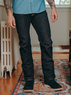 Iron heart IH-888S-19L 19oz Left Hand Twill Selvedge Denim Medium/High Rise Tapered Cut Jeans