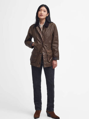 Barbour Beadnell Wax Jacket in Bark