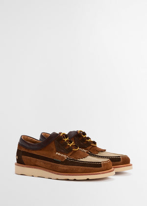 Barbour Men's Dark Brown Grindon Moccasin Shoes