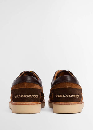 Barbour Men's Dark Brown Grindon Moccasin Shoes