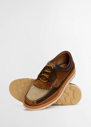 Barbour Men's Dark Brown Grindon Moccasin Shoes