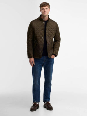 Barbour Olive Flyweight Chelsea Quilted Jacket