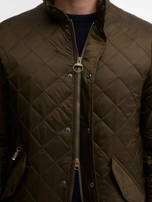 Barbour Olive Flyweight Chelsea Quilted Jacket