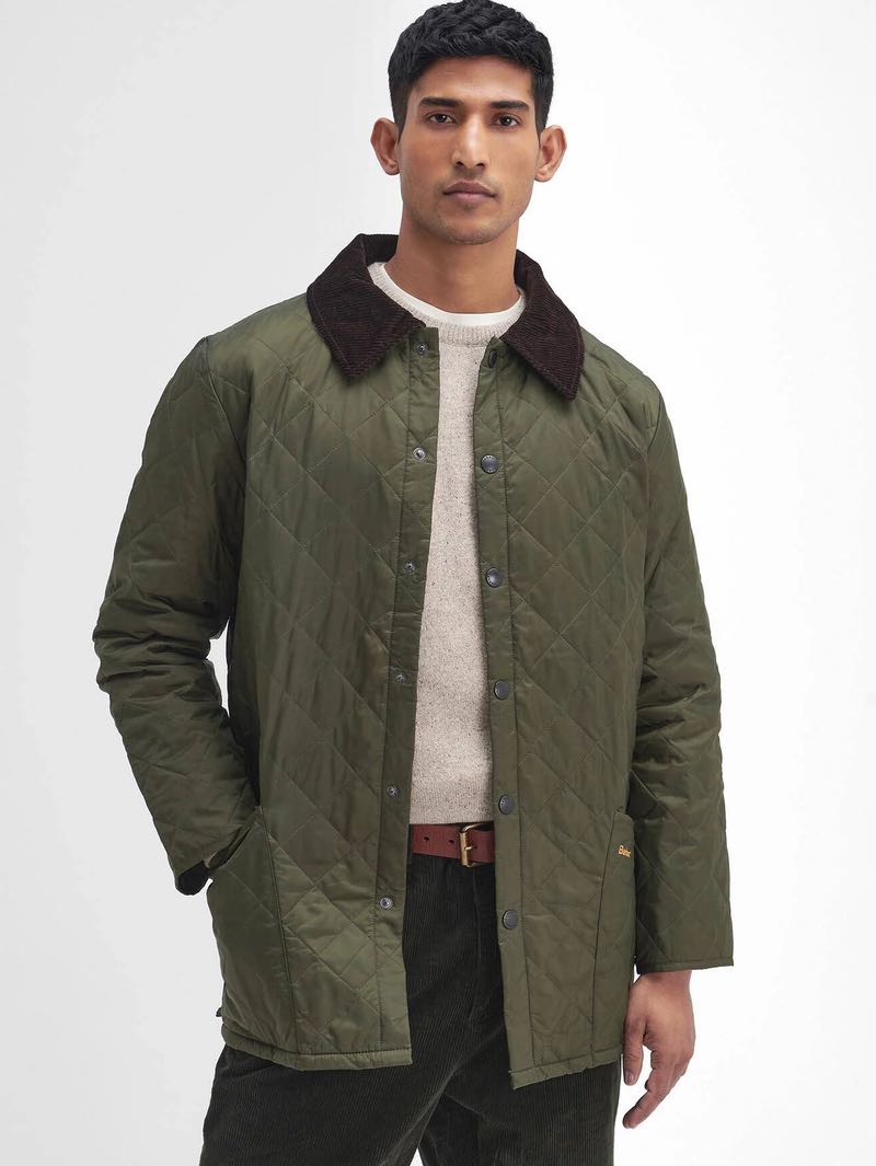 Barbour Olive Heritage Liddesdale Quilted Jacket
