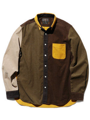 Beams Plus B.D. Corduroy Panel Shirt