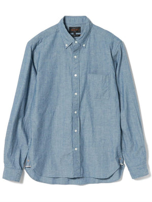 Beams Plus Button Down Chambray Shirt