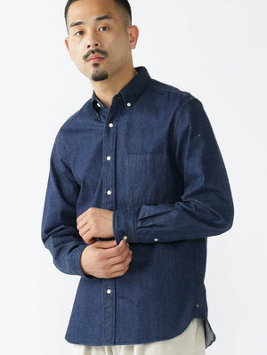 Beams Plus Button Down Denim Shirt
