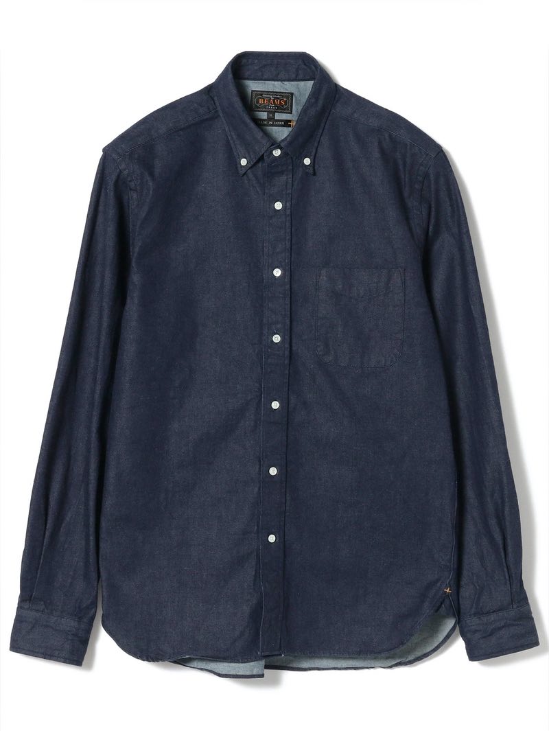 Beams Plus Button Down Denim Shirt