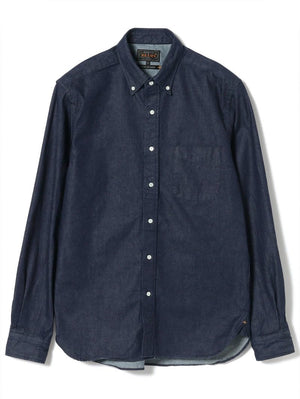 Beams Plus Button Down Denim Shirt